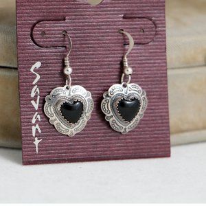 Sterling Heart Earrings